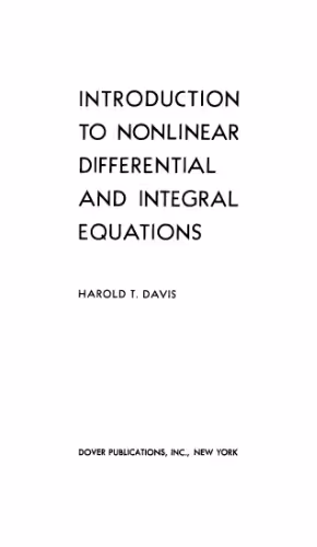 خرید و دانلود نسخه کامل کتاب Introduction to Nonlinear Differential and Integral Equations