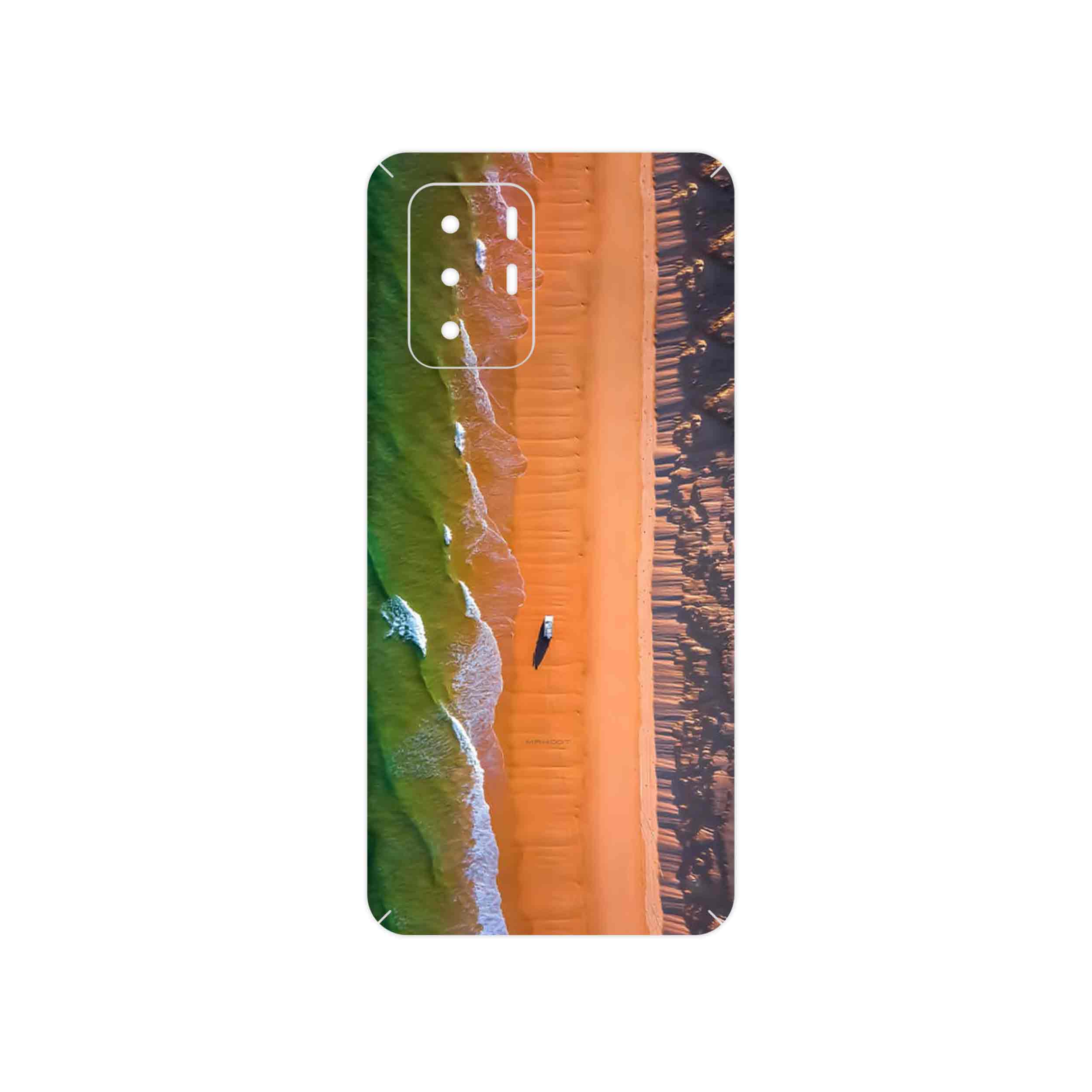برچسب پوششی ماهوت مدل Beach and Green Sea مناسب برای گوشی موبایل شیائومی Poco X3 GT 5G