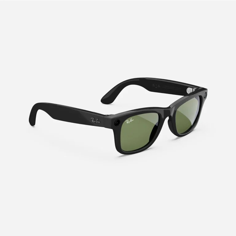 خرید عینک هوشمند ری بن متا RAY-BAN | META Wayfarer Shiny black-green با بهترین قیمت