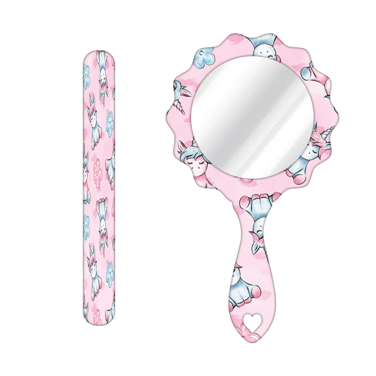 سوهان ناخن مندیکس مدل یونیکورن کد 878 به همراه آینه آرایشی