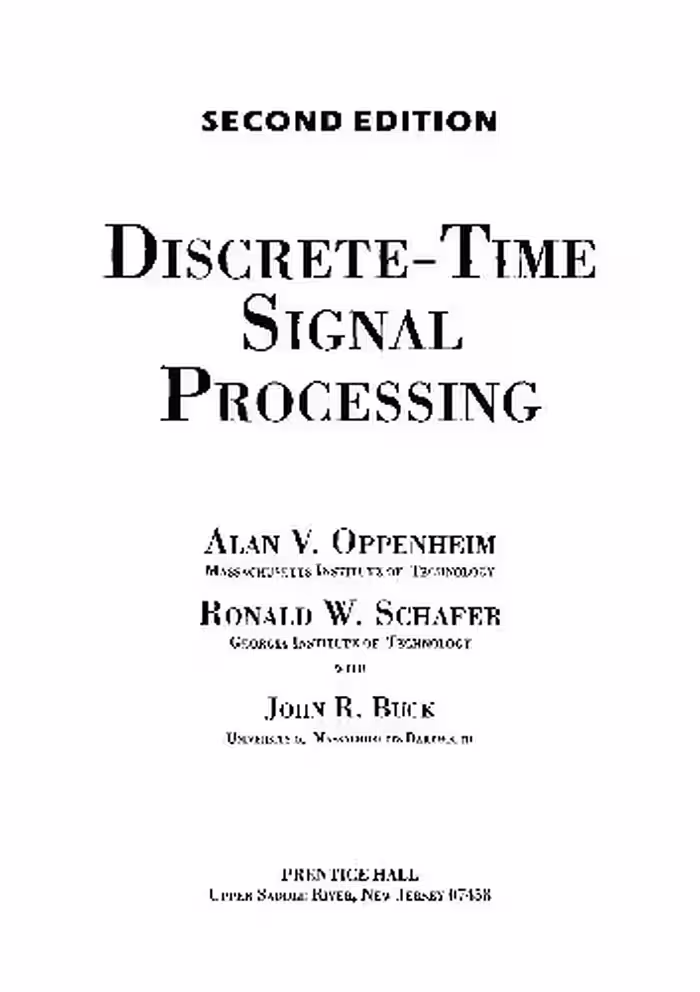 خرید و دانلود نسخه کامل کتاب Prentice Discrete-Time Digital Signal Processing