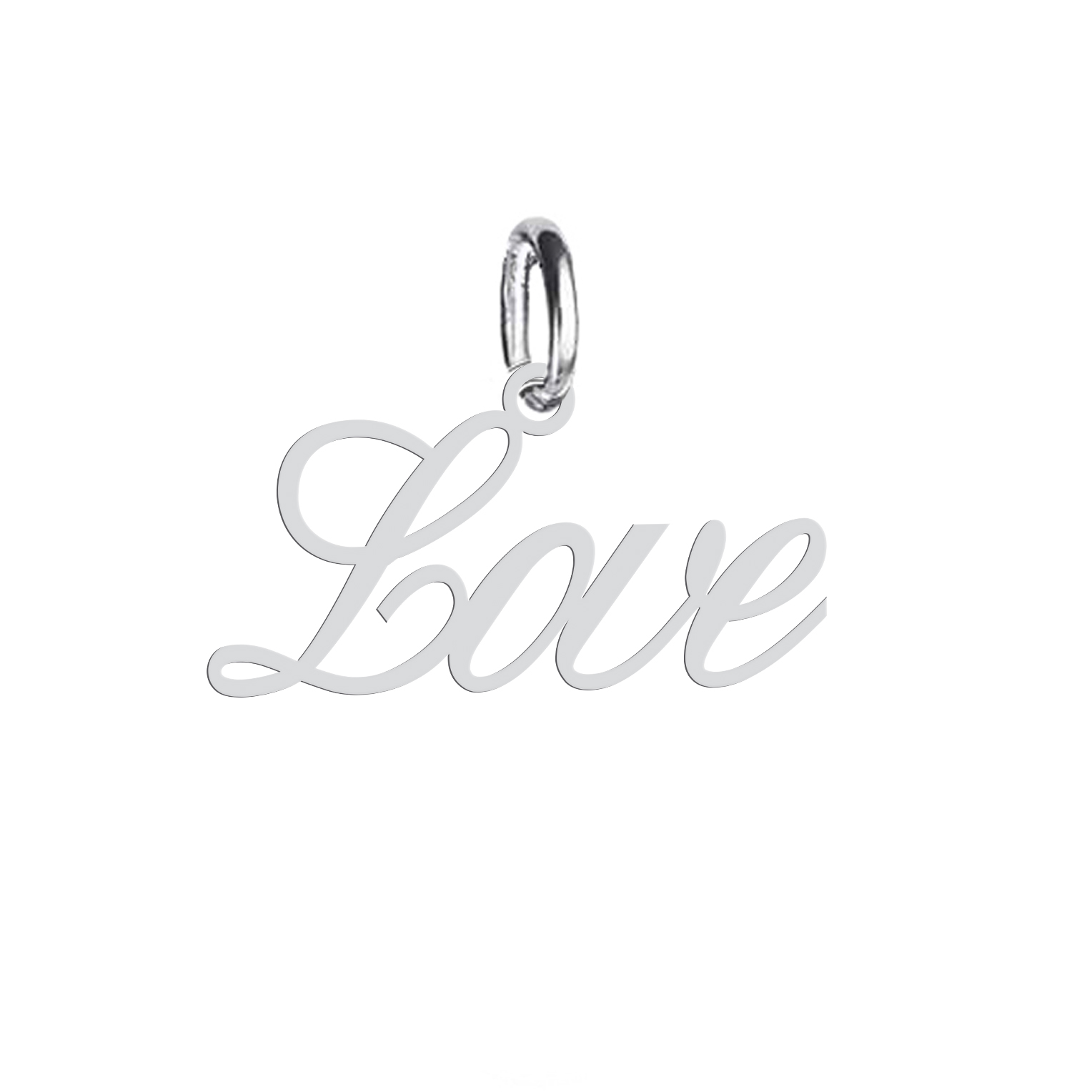 آویز گردنبند نقره هایکا طرح love مدل nha 409
