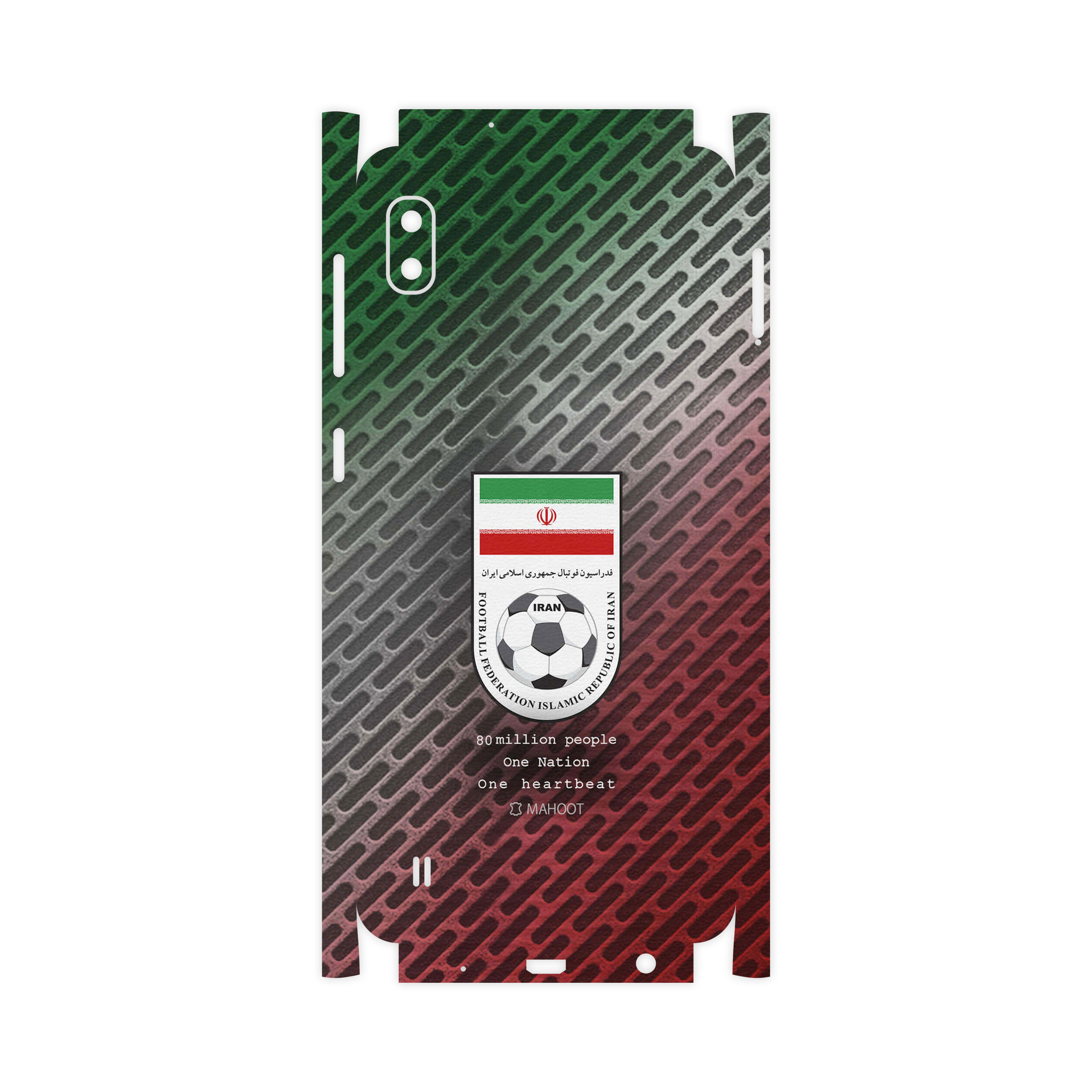 برچسب پوششی ماهوت مدل Iran-National-Football-Team-FullSkin مناسب برای گوشی موبایل سامسونگ Galaxy A10