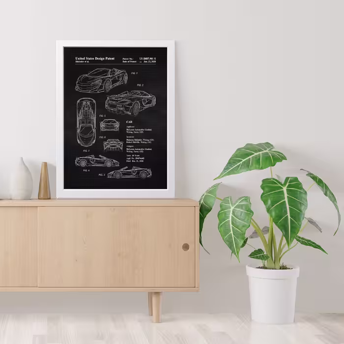 تابلو مدل Mclaren کدm2608-w