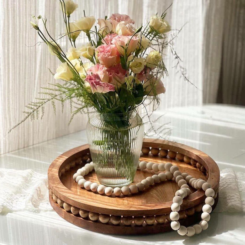 سینی چوبی مهره دار