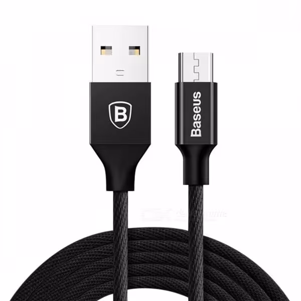کابل تبدیل USB به microUSB باسئوس مدل Yiven به طول 1.5 متر