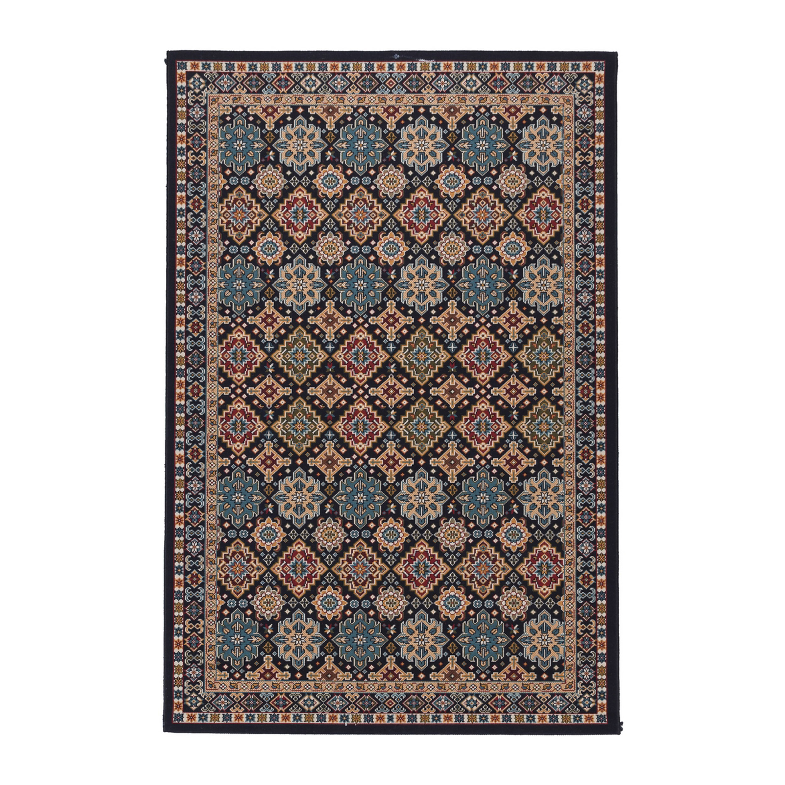 گلیم ماشینی دنیای فرش مدل آفتاب کد 400