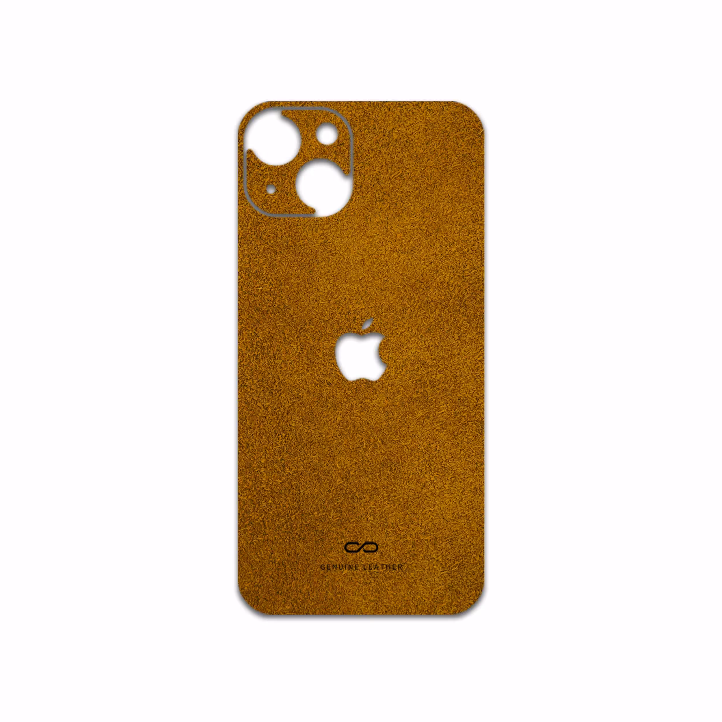 برچسب پوششی ماهوت مدل Brown-Chamois-Leather مناسب برای گوشی موبایل اپل iPhone 13