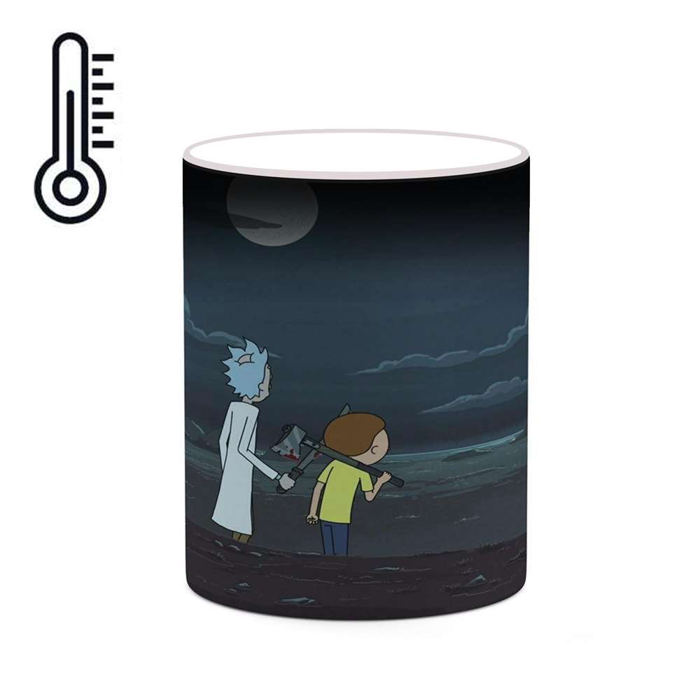 ماگ حرارتی کاکتی طرح کارتون ریک اند مورتی مدل mgh23607