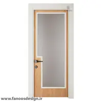 درب MDF مدرن کد 30471 با رنگ پلی اورتان، روکش طبیعی و ام دی اف خارجی