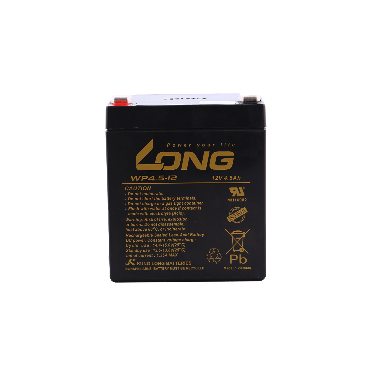 باتری 12 ولت 4.5 آمپر لانگ مدل WP4.5-12