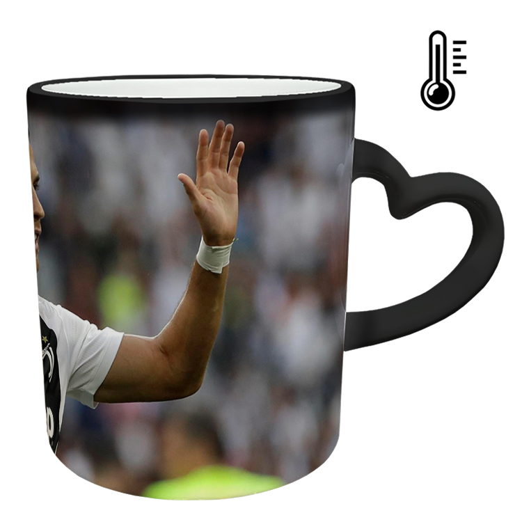 ماگ حرارتی مدل دسته قلبی طرح رونالدو کد 191