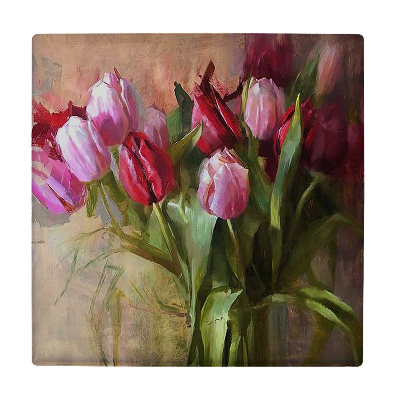  کاشی کارنیلا طرح نقاشی گل های لاله کد wkk645