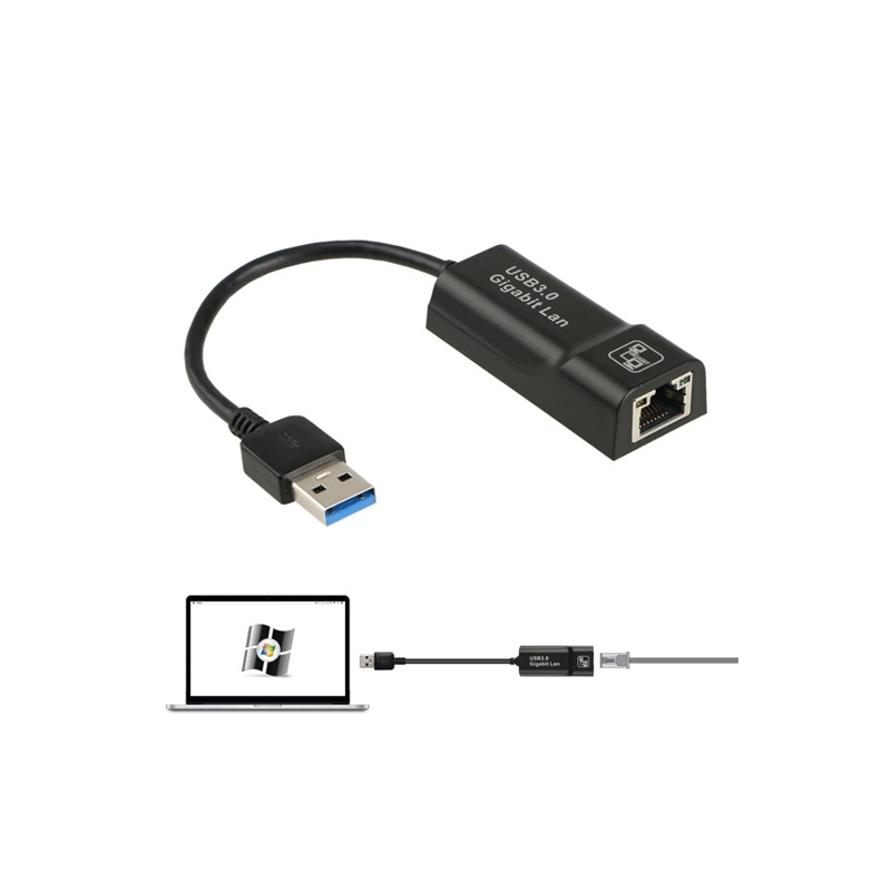 تبدیل USB3 TO LAN 10/100 آبی - یاسین کامپیوتر