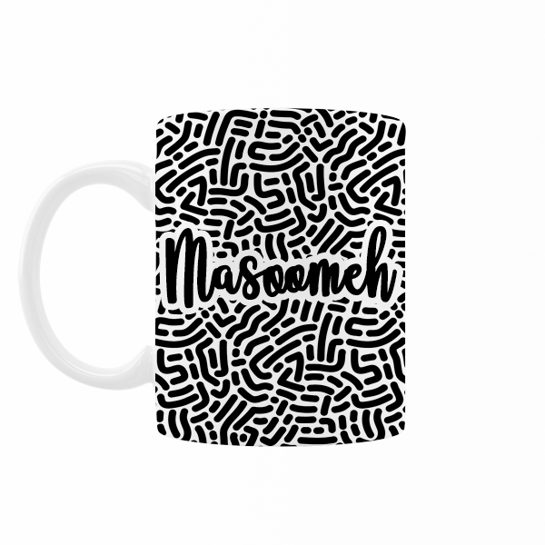 ماگ رژارت مدل اسم معصومه