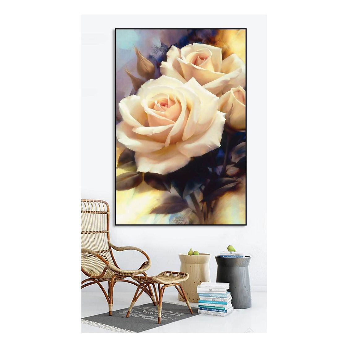 تابلو مدل گل رز کد 0155