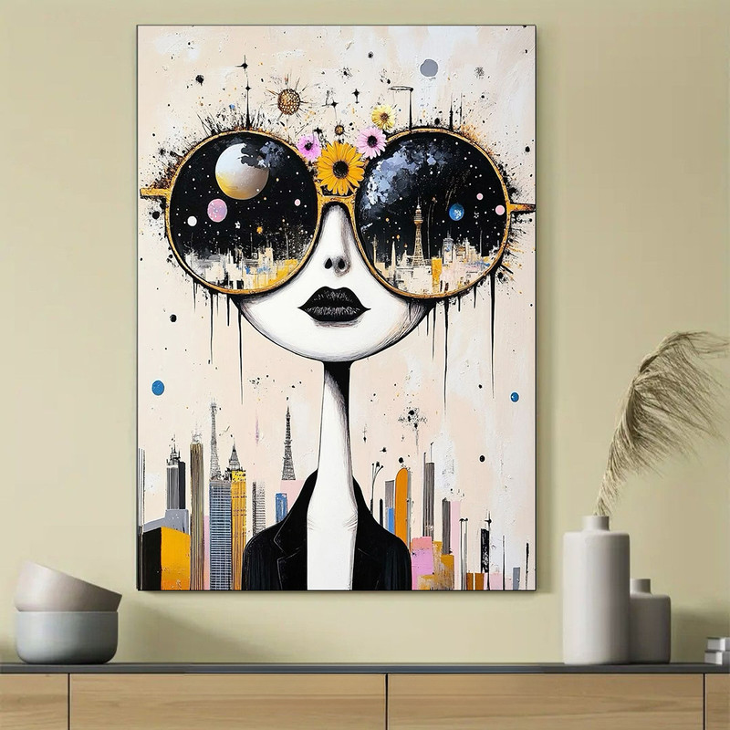 تابلو شاسی مدل دکوری طرح نقاشی | دنیای قاب