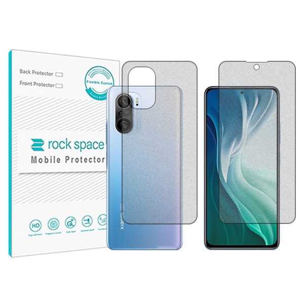 گلس صفحه نمایش و پشت گوشی شیائومی Mi 11i مدل نانو هیدروژل مات برند راک اسپیس کد SS