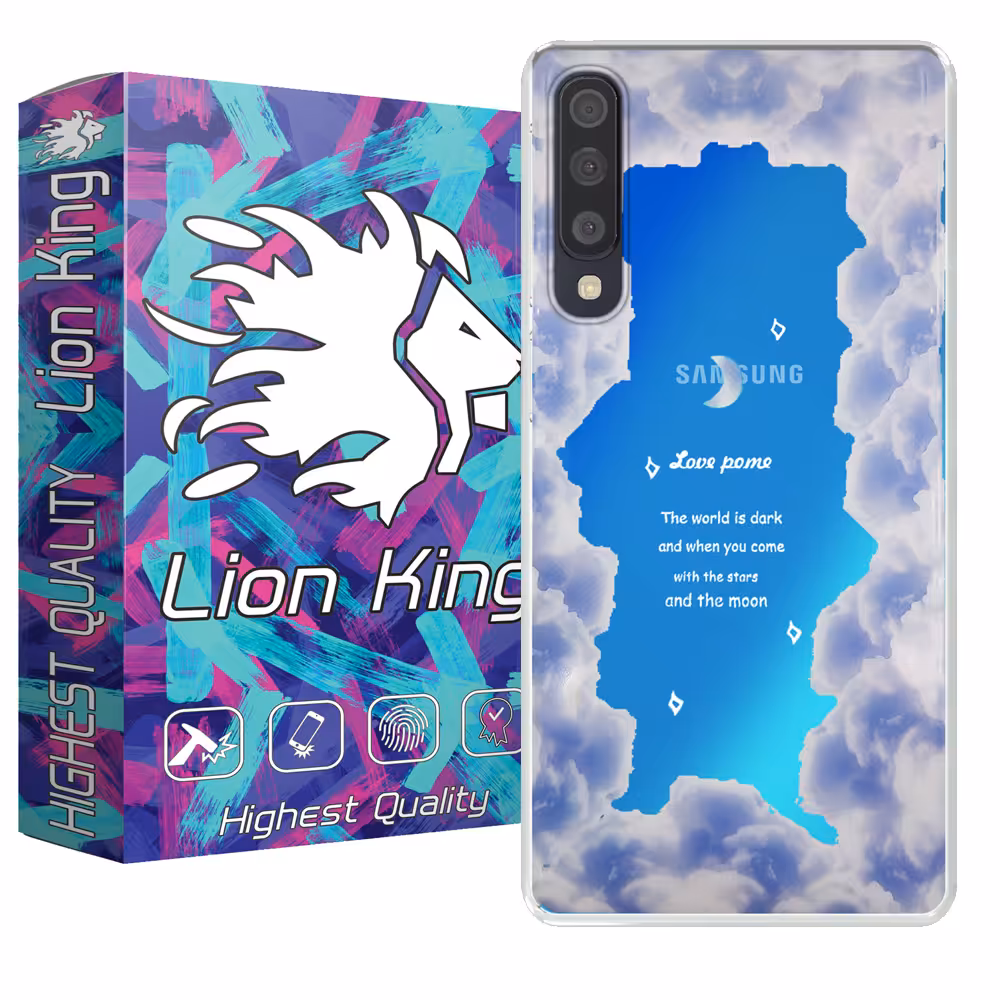 کاور لاین کینگ مدل هولوگرامی Love pome مناسب برای گوشی موبایل سامسونگ Galaxy A50 A50s A30s