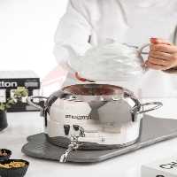 کتری قوری دکاموند کف چدن نقره ای براق کد 6043