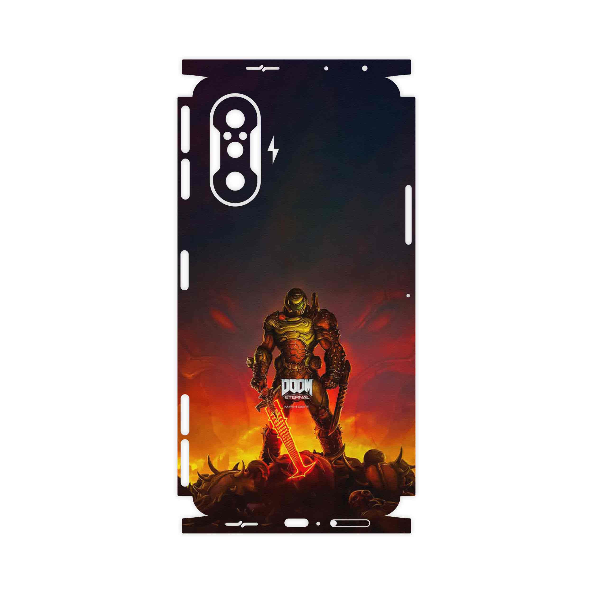 برچسب پوششی ماهوت مدل DOOM Game Series-FullSkin مناسب برای گوشی موبایل شیائومی Redmi K40 Gaming