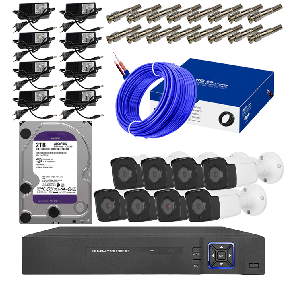 سیستم امنیتی کامل دوربین مداربسته مدل 1008 