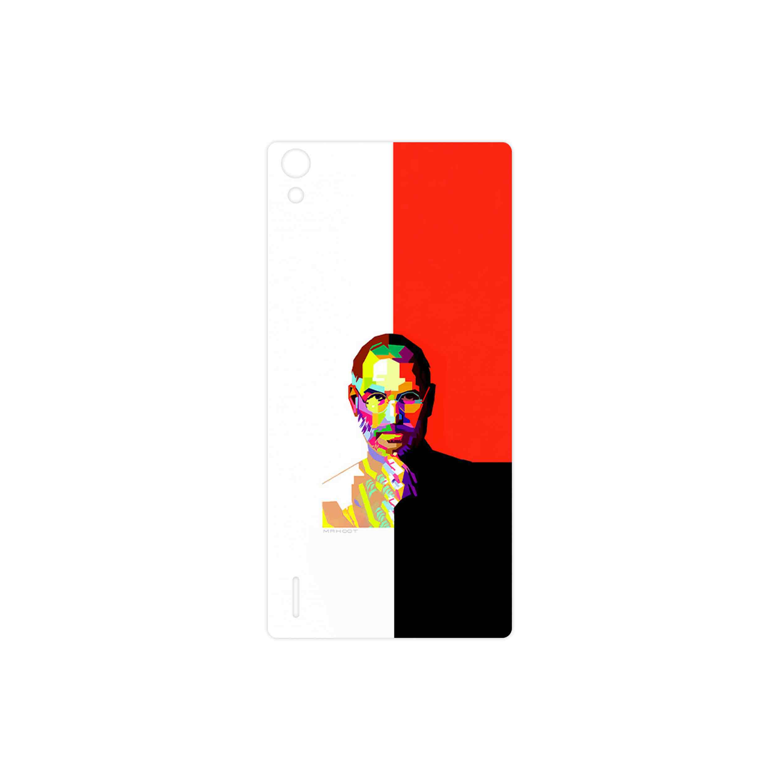 برچسب پوششی ماهوت مدل 1 Collage of Steve Jobs مناسب برای گوشی موبایل هوآوی Ascend P7