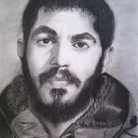 سفارش سیاه قلم اندازه 40در 60