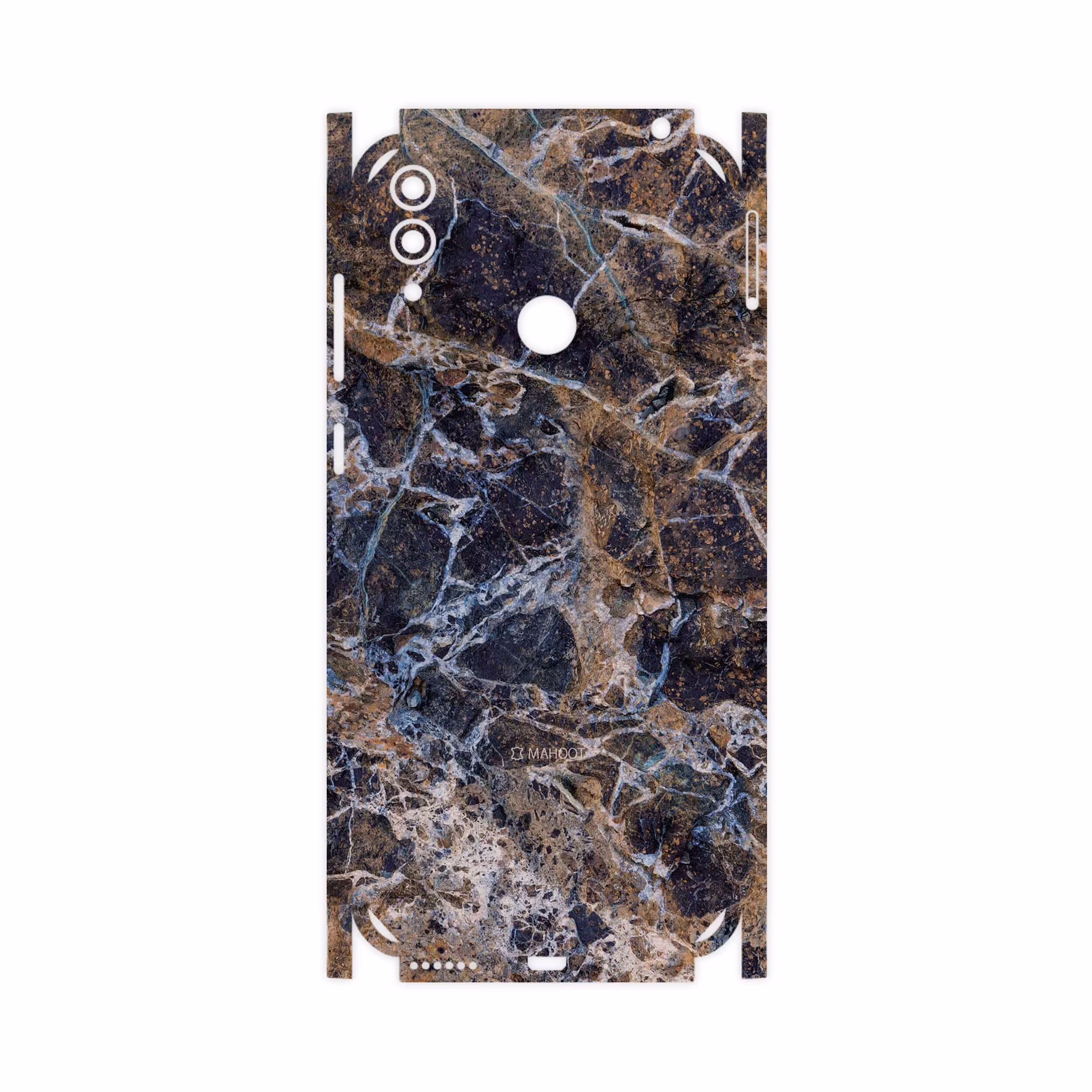 برچسب پوششی ماهوت مدل Earth-White-Marble-FullSkin مناسب برای گوشی موبایل آنر 8C