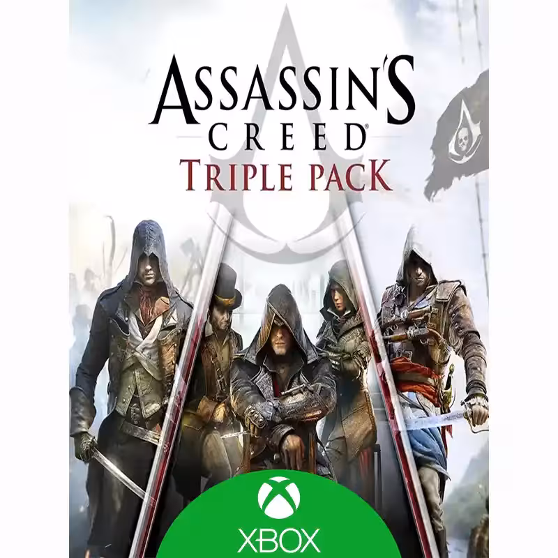 بازی Assassin's Creed Triple Pack: Black Flag, Unity, Syndicate ایکس باکس