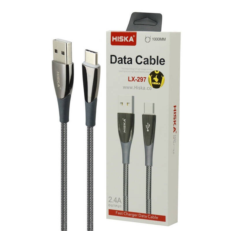 کابل تایپ سی فست شارژ Hiska LX-297 2.4A 1m
