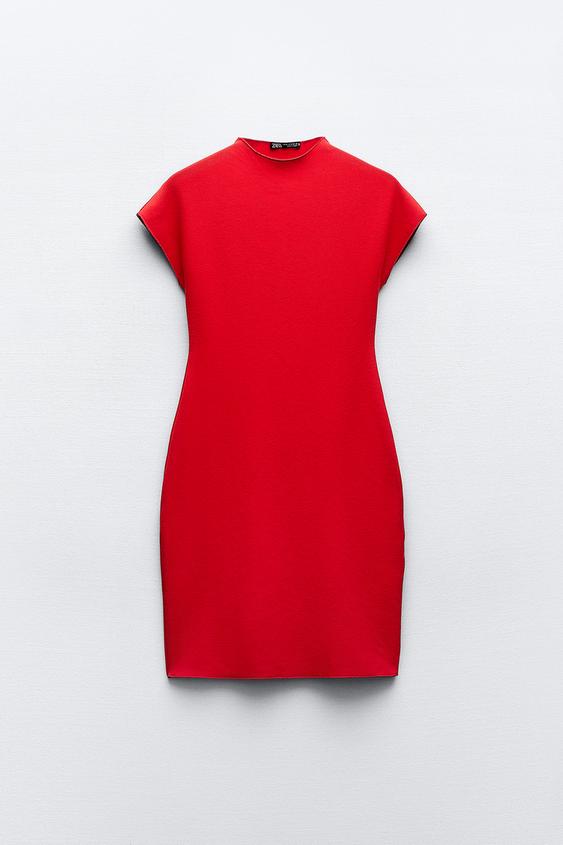 لباس کشی کوتاه زنانه زارا SHORT STRETCH KNIT DRESS | تهران زارا TehranZara