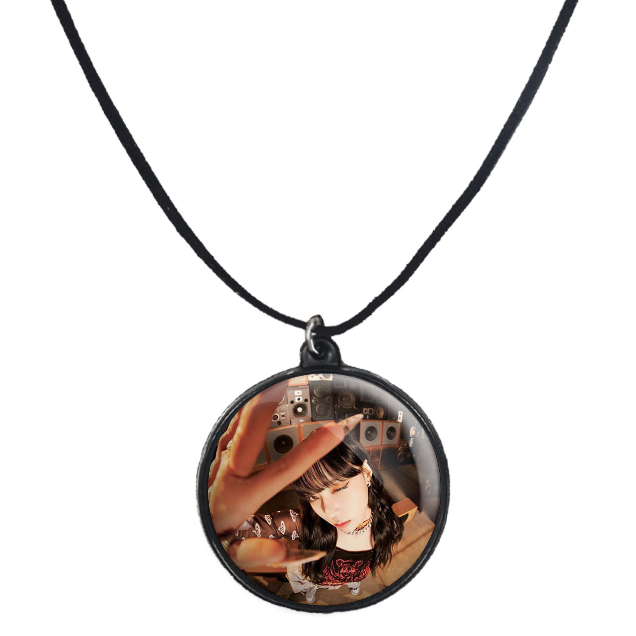 گردنبند پرمانه طرح aespa کد pmb.18494 مدل دو طرفه