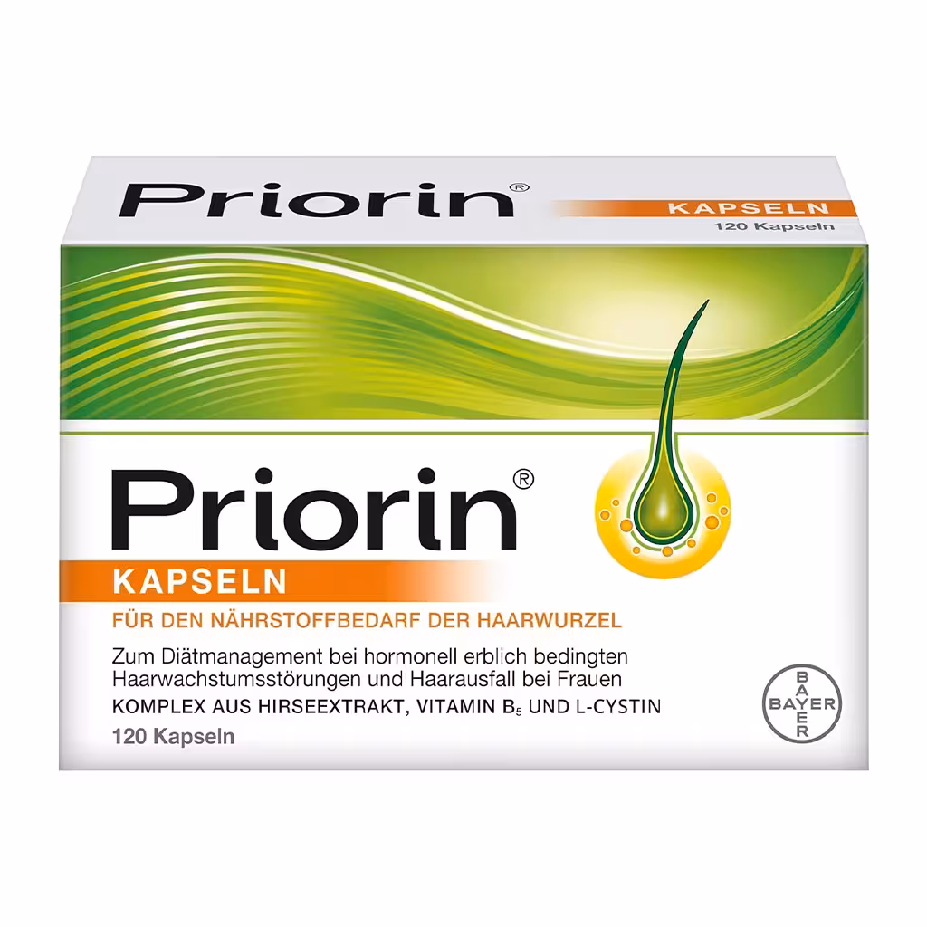 کپسول پریورین Priorin Bayer تقویت رشد مو و جلوگیری از ریزش مو – 120 عدد