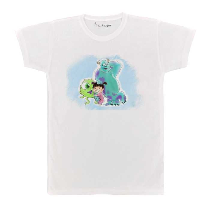 تی شرت آستین کوتاه بچگانه پرمانه طرح کارخانه هیولاها کد pmt.7827