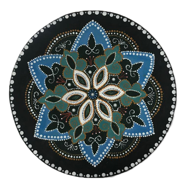 بشقاب دیوار کوب مدل نقطه کوب کد 10