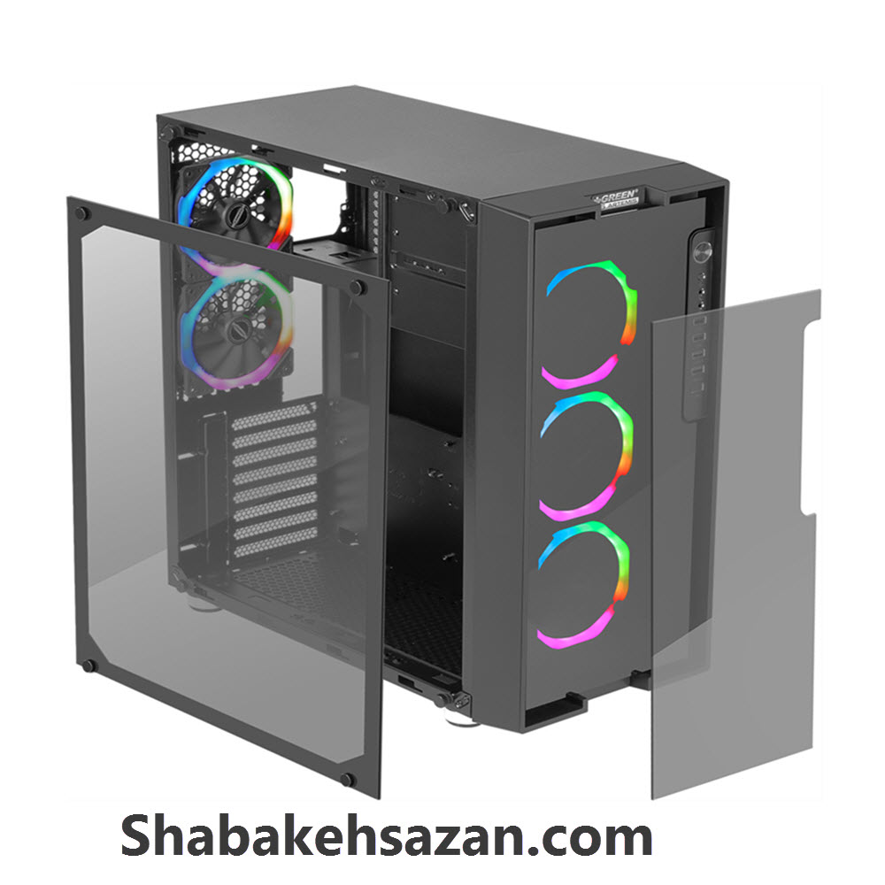 کیس کامپیوتر گرین مدل Z6 RGB ARTEMIS