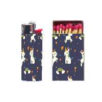 فندک مدل یونیکورن کد 374 به همراه کبریت