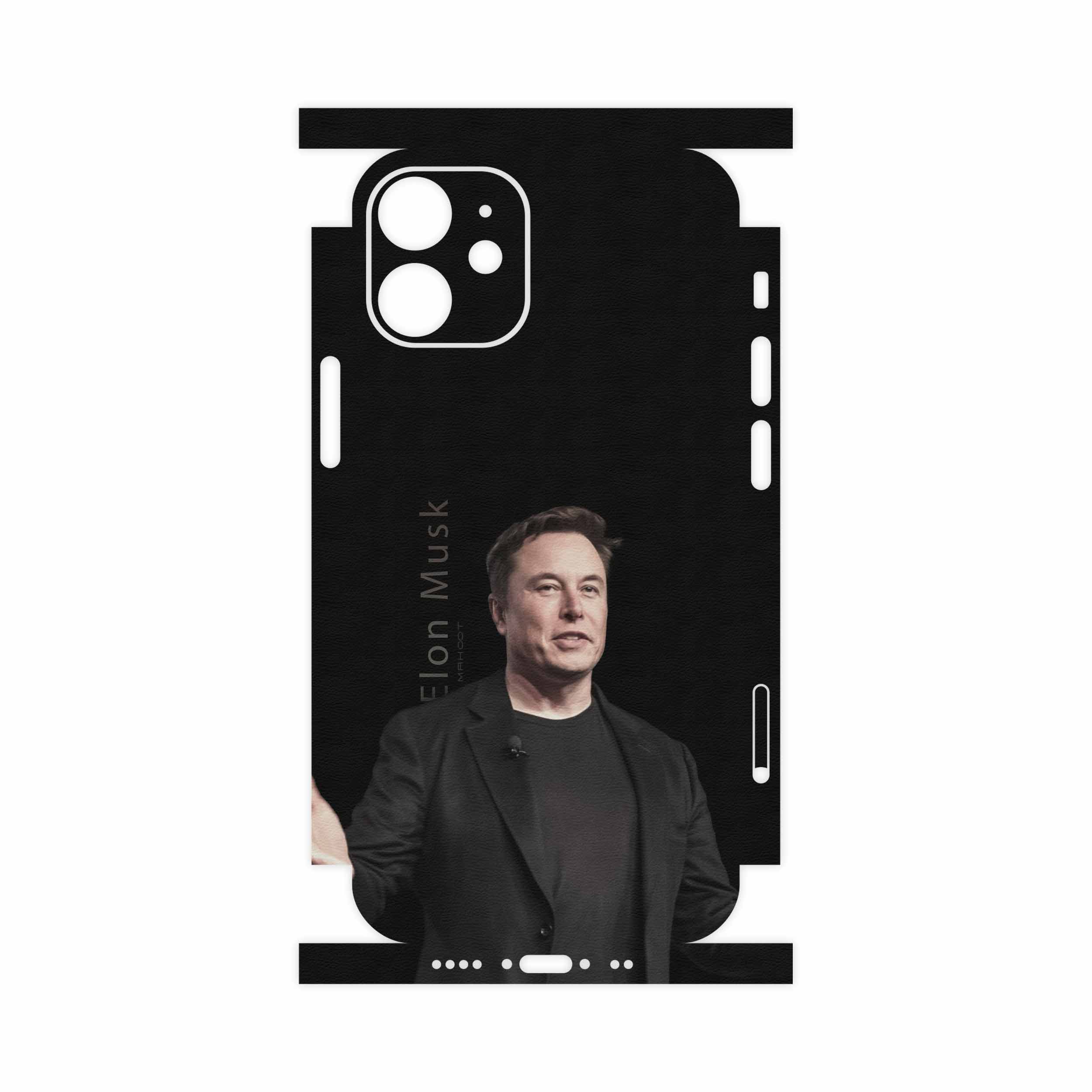 برچسب پوششی ماهوت مدل Elon Musk-FullSkin مناسب برای گوشی موبایل اپل iPhone 12 mini