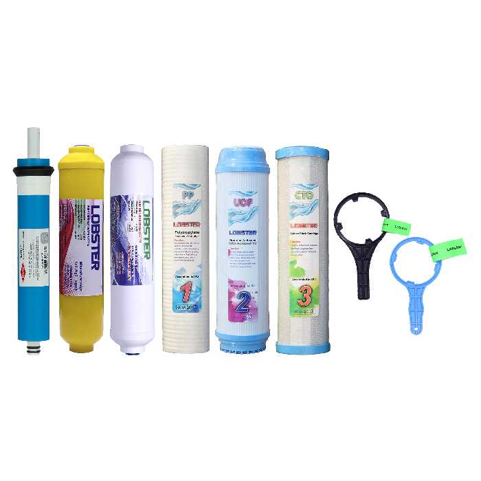 فیلتر تصفیه کننده آب لابستر مدل LF16 مجموعه 5 عددی به همراه فیلتر فیلمتک مدل 75G-1812
