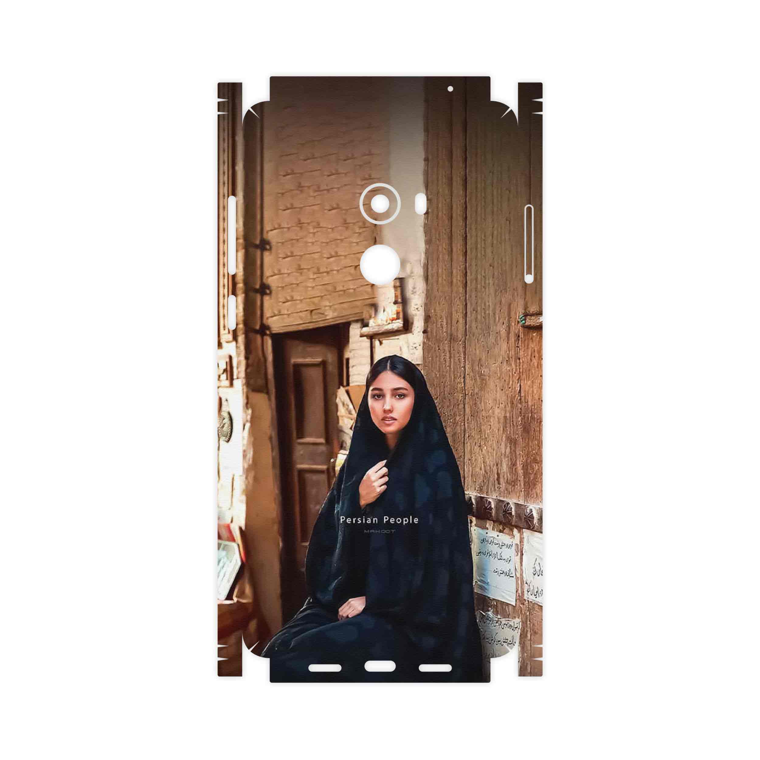 برچسب پوششی ماهوت مدل Portrait of an Iranian Woman-FullSkin مناسب برای گوشی موبایل شیائومی Mi Mix 2