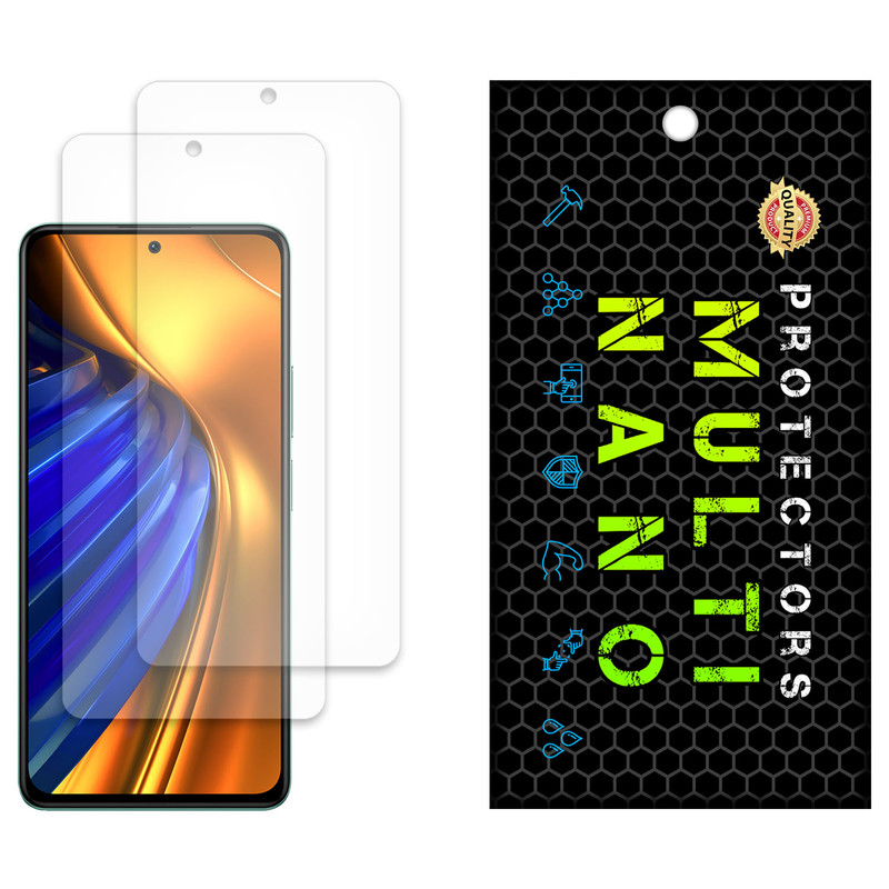 محافظ صفحه نمایش مات مولتی نانو مدل X-S2M مناسب برای گوشی موبایل شیائومی Poco F4 بسته دو عددی | کالا برتری