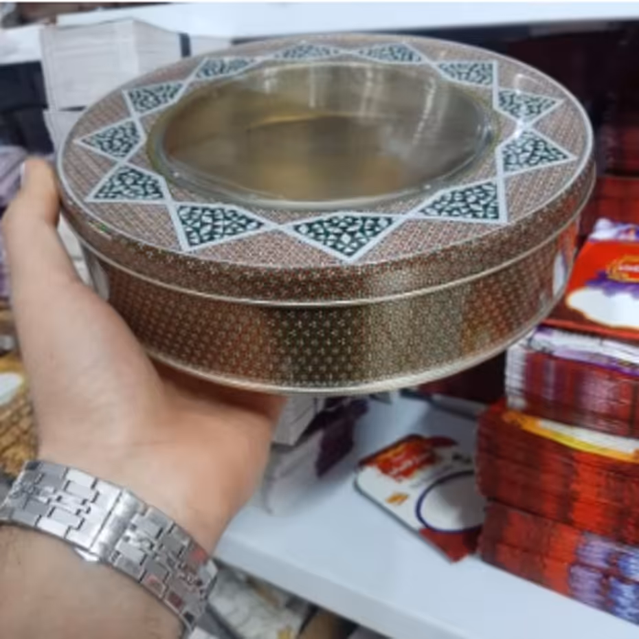 ظرف بسته بندی پسته طرح خاتم