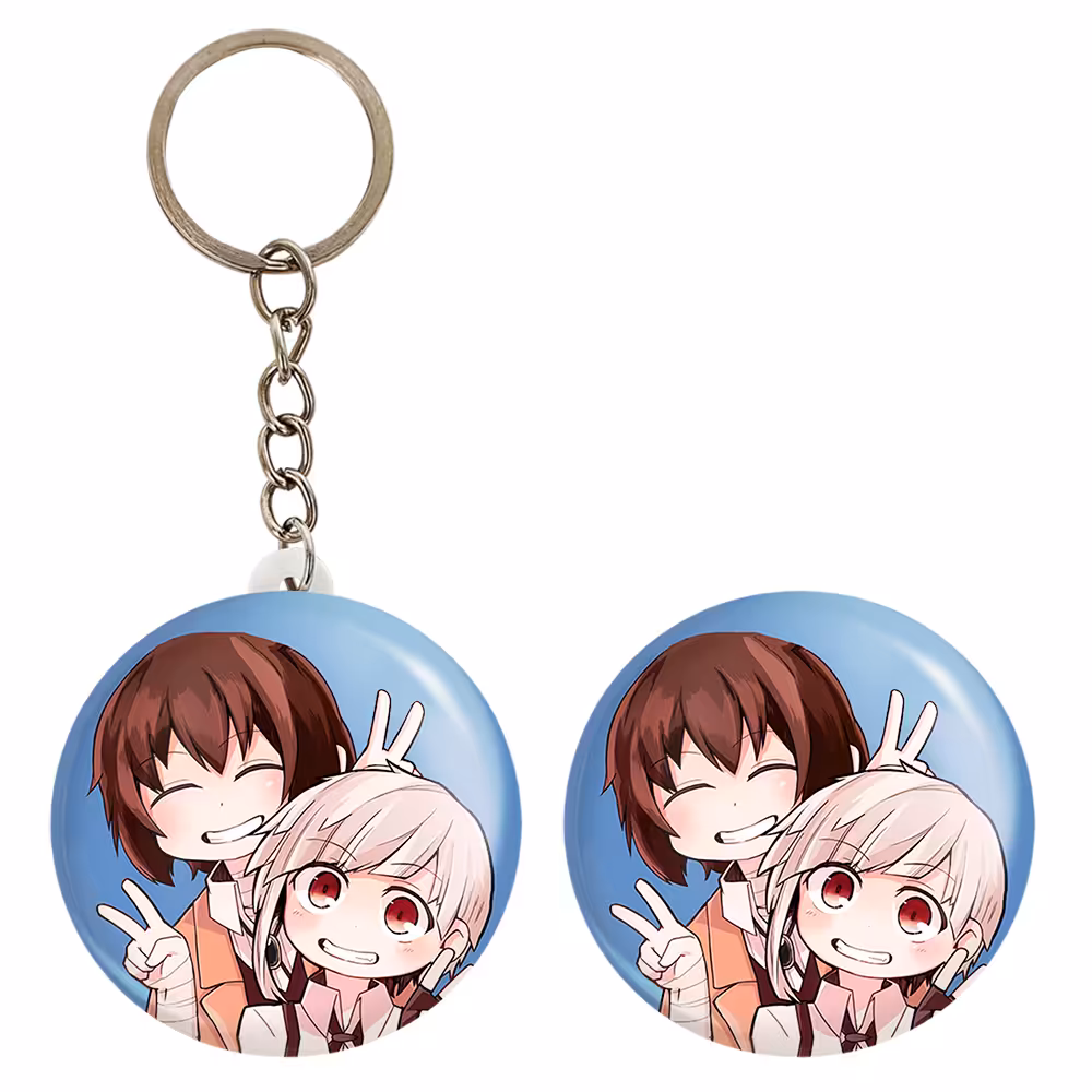 پیکسل خندالو مدل آتسوشی و دازای انیمه سگ های ولگرد بانگو کد 15676 به همراه جاکلیدی