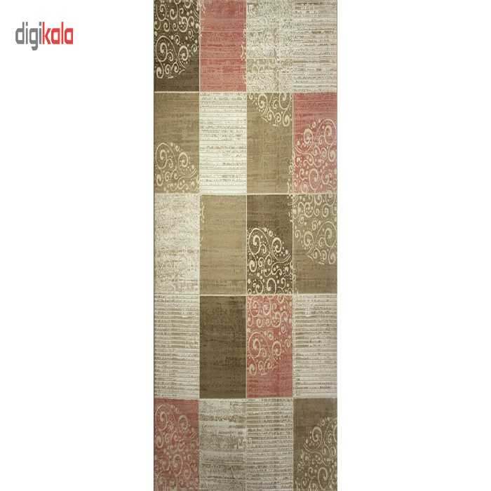 فرش ماشینی زمرد مشهد طرح 1720 زمینه صورتی