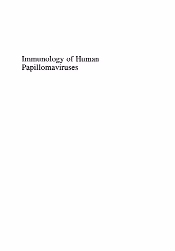 خرید و دانلود نسخه کامل کتاب Immunology of Human Papillomaviruses
