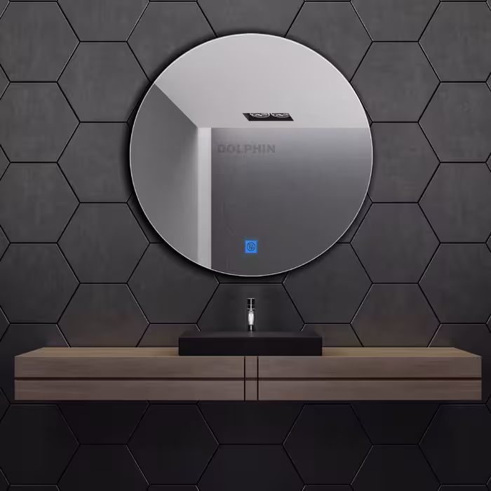 آینه سرویس بهداشتی  دلفین مدل ضدبخار کد HT-Q-70