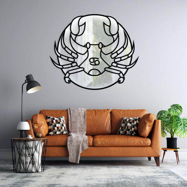 آینه پلکسی گلس طرح ماه تیر 