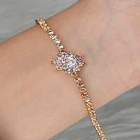 دستبند تنیسی تک نگین