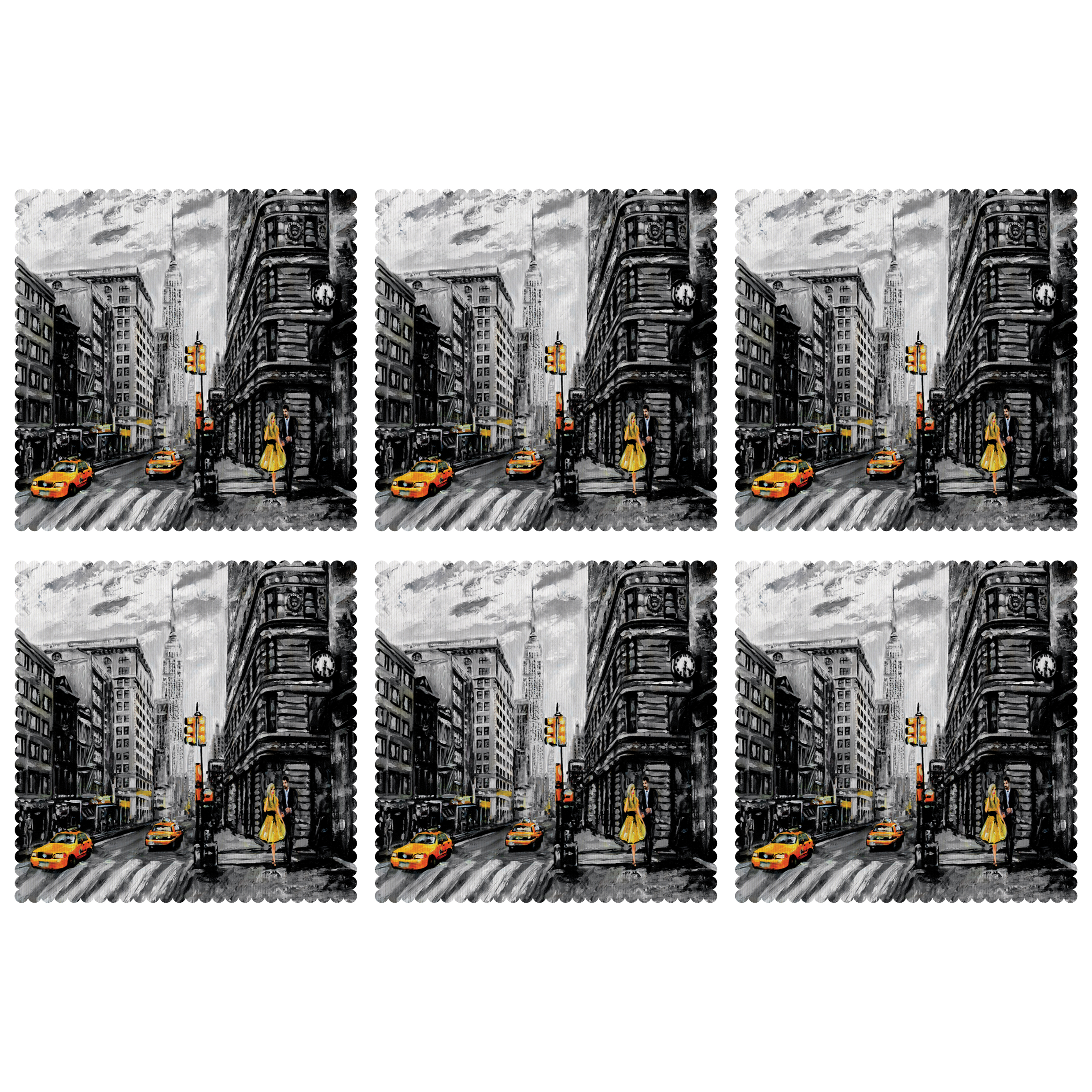 زیربشقابی مدل U1-42119 بسته 6 عددی